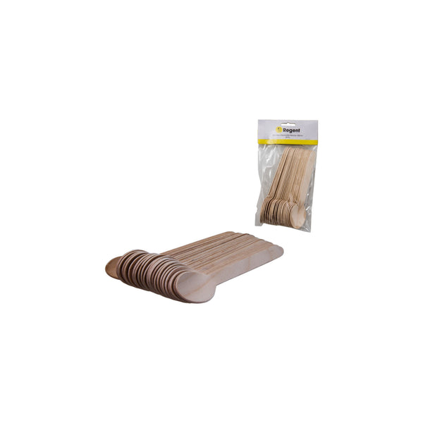 REGENT DISPOSABLE WOODEN SPOONS 24PCS, (160X34MM)