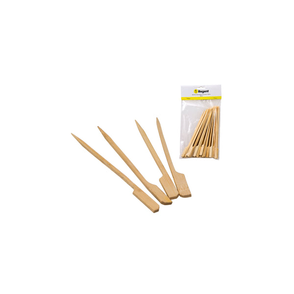 REGENT DISPOSABLE BAMBOO FOOD PADDLE PICKS 50PCS, (180MM)