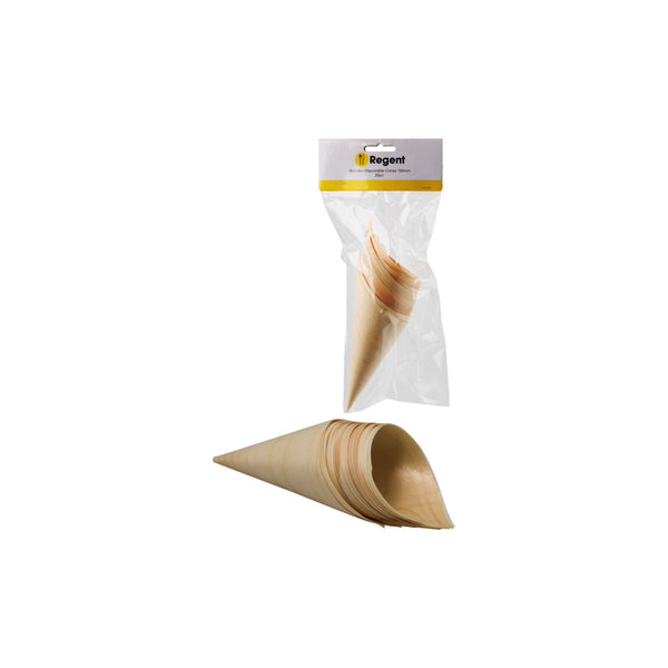 REGENT DISPOSABLE WOODEN  CONES 20PCS, (155MMX110MM)