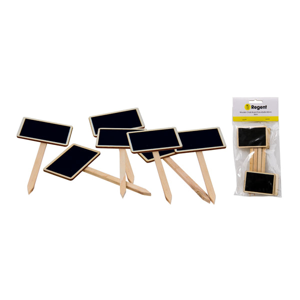 REGENT WOODEN CHALKBOARD PICK 6PCS, (145X60X40MM)