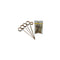 REGENT BAMBOO DISPOSABLE FOOD PICKS RING DESIGN IN BLACK & NATURAL 50PCS,  (120MM)