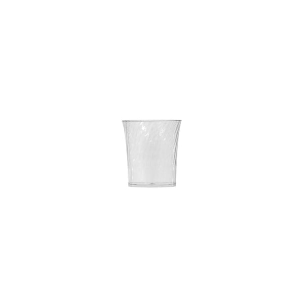 REGENT DISPOSABLE PLASTIC CUPS ROUND FLUTED 10PCS, (70X63MM DIA)