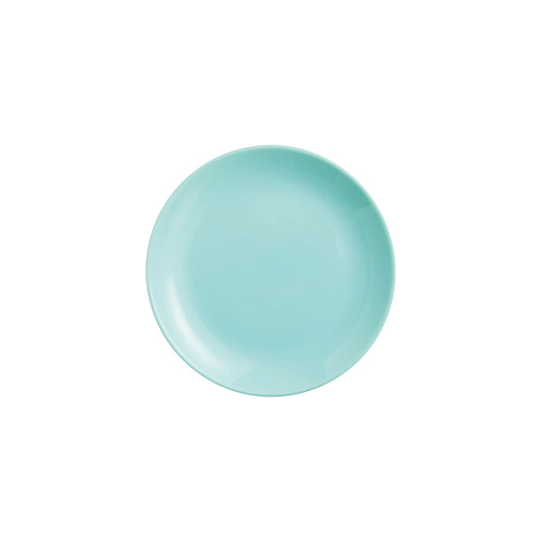 LUMINARC OPAL TURQUOISE SIDE PLATE, (190MM DIA)