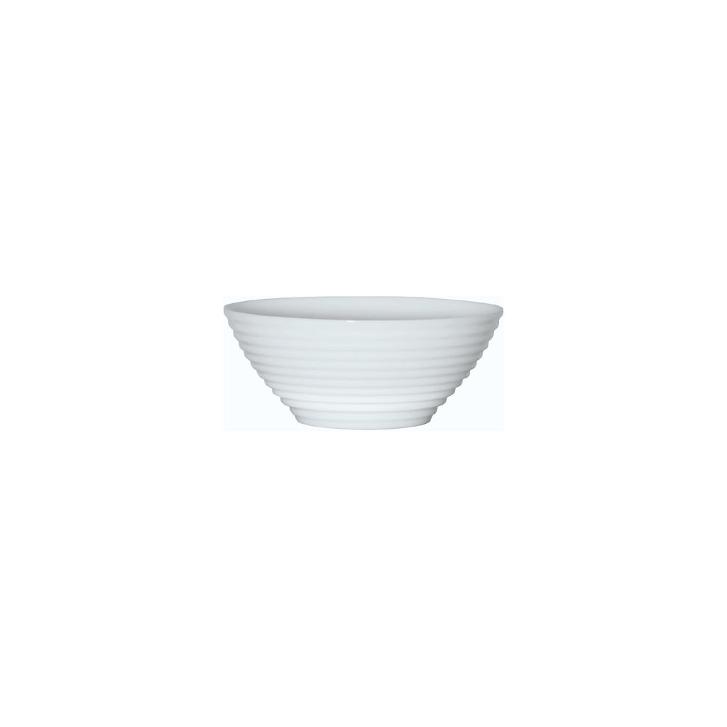 LUMINARC STAIRO WHITE TEMPERED GLASS NOODLE BOWL, 1LT (180MM DIA)