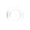 LUMINARC DIRECTOIRE CLEAR TEMPERED GLASS SOUP PLATE, 700ML (230MM DIA)