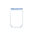 LUMINARC FLAT LID JAR BLUE, 1LT (100MM DIA)