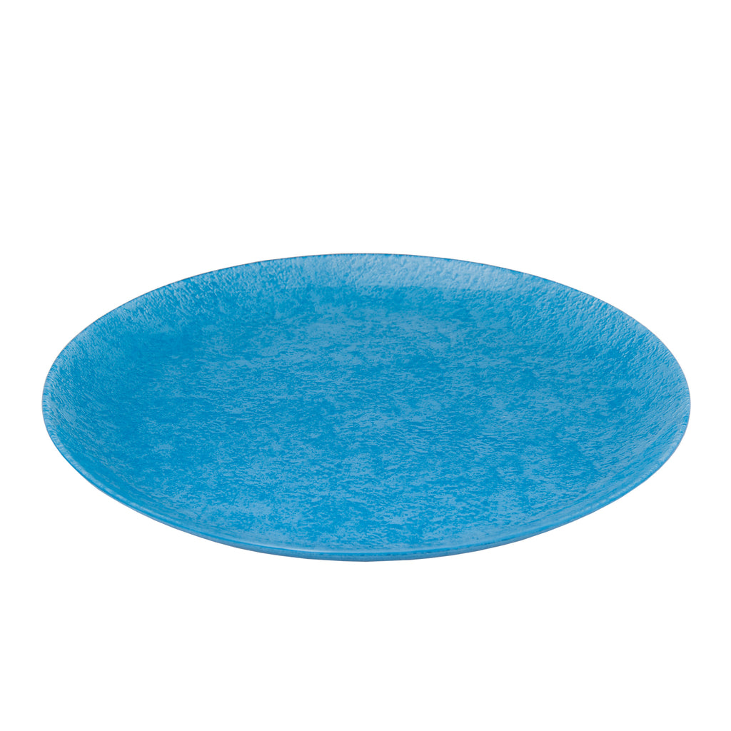 LUMINARC LOFT STONY BLUE TEMPERED GLASS DINNER PLATE, (260MM DIA)
