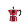 REGENT COFFEE MAKER ALUMINIUM 2 TONE RED & SILVER 3 CUP, (150ML)