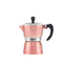 REGENT COFFEE MAKER ALUMINIUM 2 TONE ROSE GOLD & SILVER 3 CUP, (150ML)
