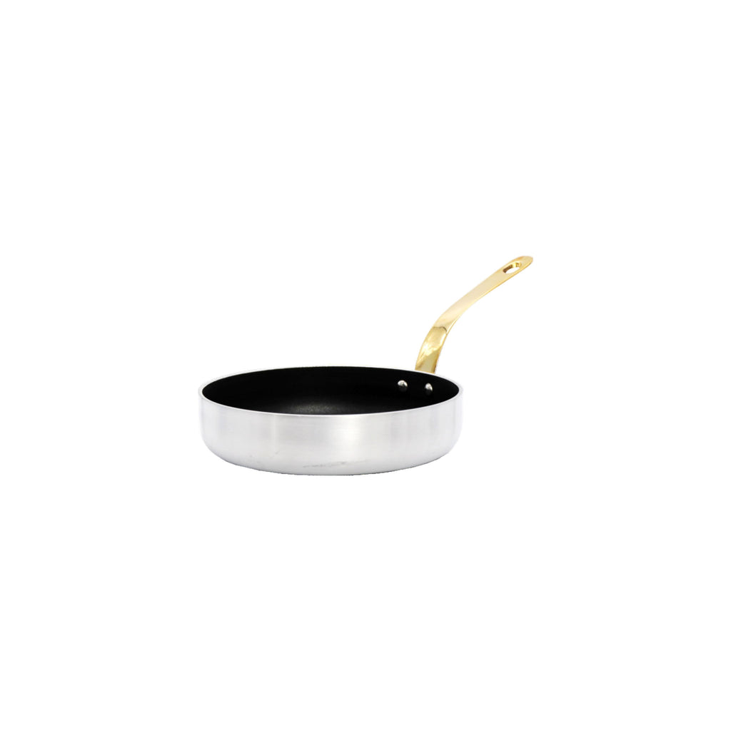 REGENT COOKWARE FRYING PAN WITH LONG BRASS HANDLE NON STICK ALUMINIUM, 750ML (315/175MM DIAX35MM)