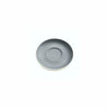 REGENT STONEWARE CAP. & LONG BLACK DOUBLE WELL SAUCER MATT GREY EACH, 140MM DIA