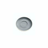 REGENT STONEWARE CAP. & LONG BLACK DOUBLE WELL SAUCER MATT GREY, (140MM DIA) EA.