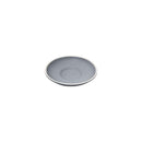 REGENT STONEWARE CAP. & LONG BLACK DOUBLE WELL SAUCER MATT GREY 6 PACK, (140MM DIA)