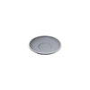 REGENT STONEWARE CAP. & LONG BLACK DOUBLE WELL SAUCER MATT GREY 6 PACK, (140MM DIA)