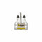 REGENT SQUARE OIL & VINEGAR BOTTLES ON WIRE STAND, 200ML (180X116X58MM)
