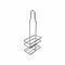 REGENT CHROME WIRE STAND FOR 250ML OIL & VINEGAR BOTTLES, (260X104X52MM)