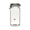 REGENT HERMETIC CANISTER WITH GLASS LID AND BLACK CLIP, 2,1LT (255X125X110MM DIA)