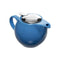 TEAPOT CERAMIC WITH ST STEEL COVER & INFUSER MATT BLUE, (500ML)