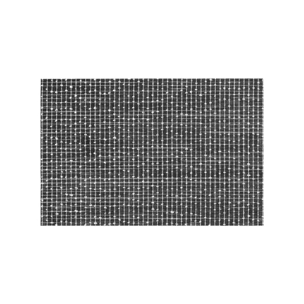 REGENT PLACE MATS PVC WITH WHITE COTTON WEAVE BLACK & WHITE, (300X450MM)