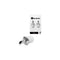 BAR BUTLER FREE FLOW OIL/VINEGAR POURER STAINLESS STEEL WHITE 2 PACK, (60MMX30MM DIA)