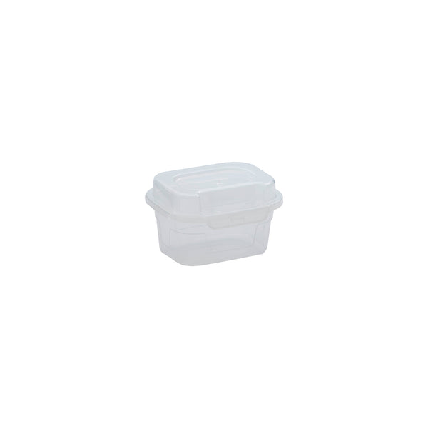REGENT PLASTIC KEMPY SQUARE STORAGE BOX CLEAR, 350ML (100X125X65MM)
