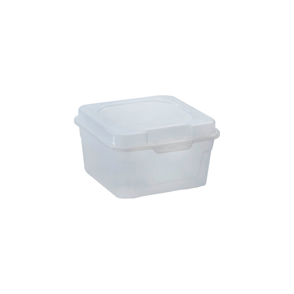 REGENT PLASTIC  KEMPY SQUARE STORAGE BOX CLEAR, 2.1LT (195X195X115MM)