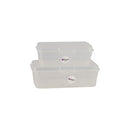 REGENT PLASTIC KEMPY SQUARE STORAGE BOX CLEAR, 350ML (100X125X65MM)