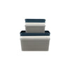 REGENT PLASTIC NEW KNIT BASKET LARGE, ASST. COLOURS BLUE, GREY AND WHITE (360X295X150MM)