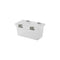 REGENT PLASTIC CLIPPY BOX MEDIUM, CLEAR & GREY, (275X165X135MM)