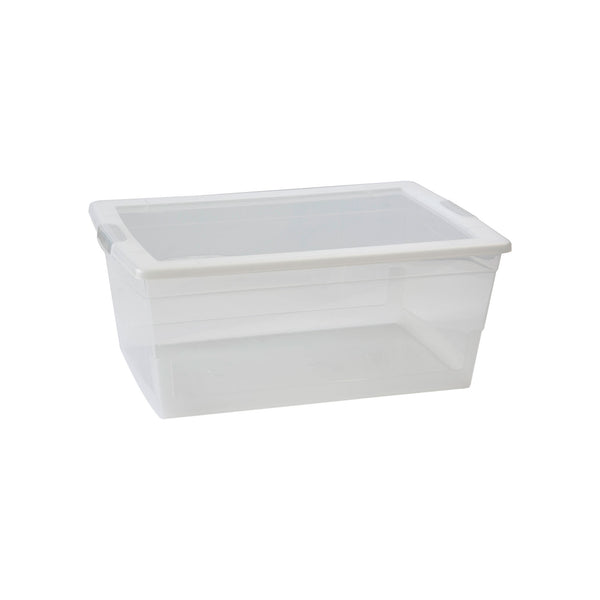 REGENT PLASTIC KEY RECT. STORAGE BOX MEDIUM CLEAR, 6LT (340X210X120MM)