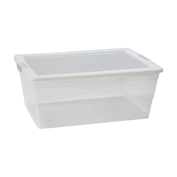 REGENT PLASTIC KEY RECT. STORAGE BOX X-LARGE CLEAR, 15LT (420X290X175MM)