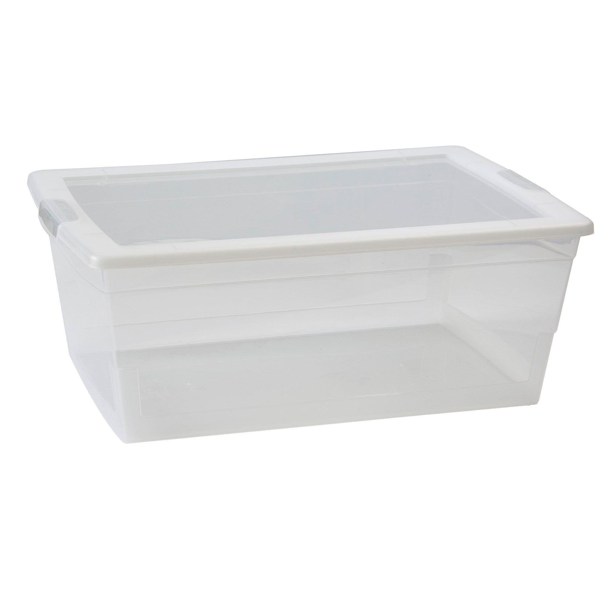 REGENT PLASTIC KEY RECT. STORAGE BOX XX-LARGE CLEAR, 21LT (450X320X200 ...