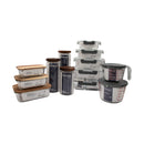 CONSOL MADRID RECT. STORAGE CONTAINER WITH VENTED CLIP ON LID, 370ML (153X112X58MM)