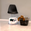 REGENT STOREAWAY PLASTIC WOVEN BASKET WITH HANDLES JUMBO, ASST. WHT, BGE & CHOC, 590X400X300MM