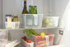 REGENT STOREAWAY CLEAR PLASTIC PANTRY & FRIDGE BASKET WITH DIVIDER, 305X145X65MM