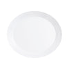 LUMINARC STAIRO WHITE TEMPERED GLASS OVAL PLATE, (330X250MM)