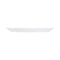 LUMINARC STAIRO WHITE TEMPERED GLASS OVAL PLATE, (330X250MM)