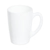 CONSOL WHITE OPAL GLASS BULLET SHAPE MUG, 320ML