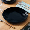 LUMINARC HARENA BLACK LARGE DINNER PLATE, (270MM DIA)