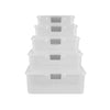 REGENT PLASTIC PINKI STORAGE BOX CLEAR & GREY, 2.2LT (240X280X80MM)